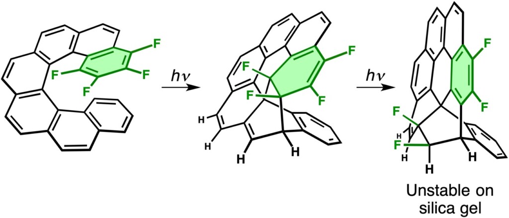 F4-Photochemical domino reaction (unstable on SiO2)